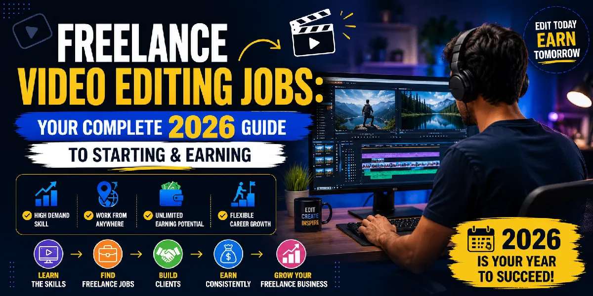 Freelance Video Editing Jobs: Your Complete 2026 Guide to Starting & Earning