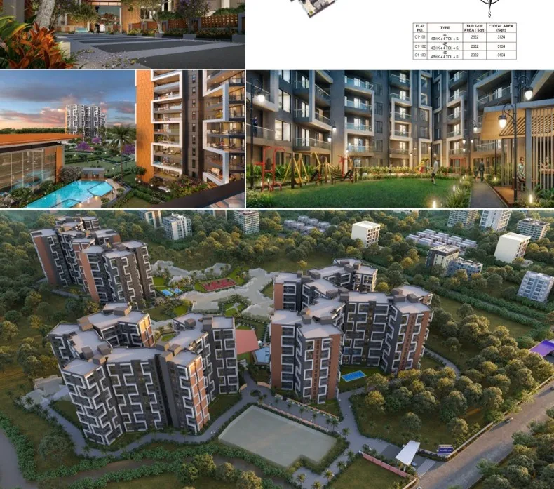 3BHK Flat for Sale in Pundag, Ranchi | 1838 Sq. Ft. Premium Apartment - 2