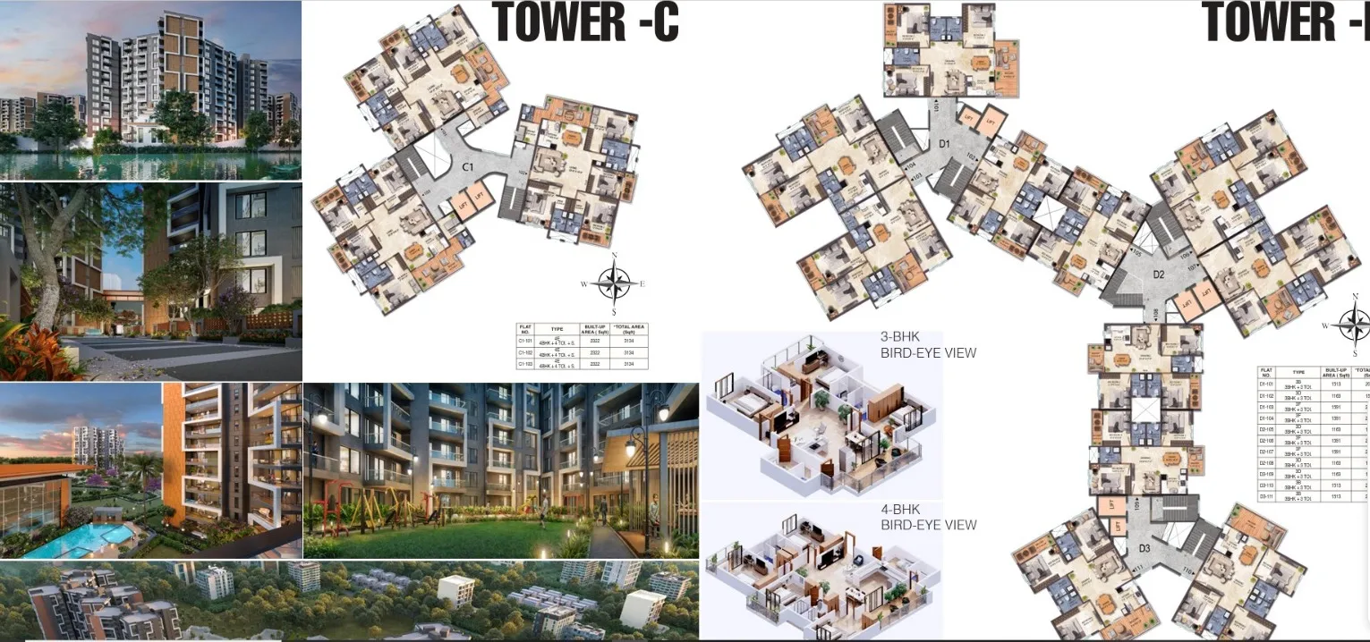 3BHK Flat for Sale in Pundag, Ranchi | 1838 Sq. Ft. Premium Apartment - 3
